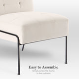 Armless Accent Chair