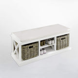 Halifax Bench & Basket Set