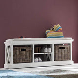 Halifax Bench & Basket Set