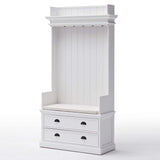 Halifax Entryway Coat Rack & Bench Unit