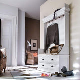 Halifax Entryway Coat Rack & Bench Unit