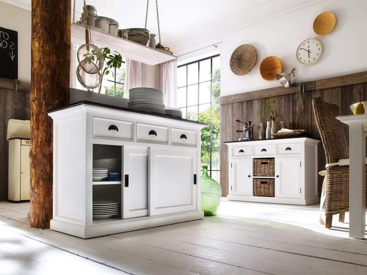 Halifax Contrast Buffet with Sliding Doors