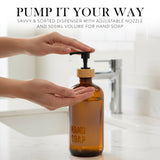 Hand Soap Glass Amber Bottle 500ml