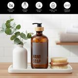 Hand Soap Glass Amber Bottle 500ml