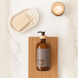 Hand Soap Glass Amber Bottle 500ml