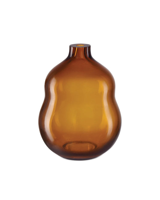 Amber & Gold Peking Small Double Gourd Vase