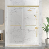 Ward Series 44 to 48 in. x 76 in. Frameless Sliding Shower Door with 3/8" (10mm) Tempered Clear Glass