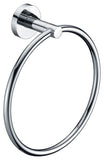 ANZZI Caster Towel Ring, RHINO ALLOY Certified Stainless Steel & Zinc, Scratch Resistant Surface, 5 lb. Capacity, Multiple Finishes