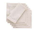Natural Cotton Cocktail Napkins - 10 Inch