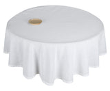 White Round Tablecloth
