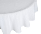 White Round Tablecloth