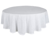 White Round Tablecloth