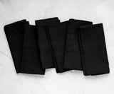 Black Hemstitch Napkins