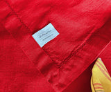 Red Tablecloth - Hemstitch