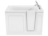 ANZZI Value Series 30 in. x 53 in. Quick Fill Walk-In Soaking Tub in White