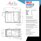 27 in. x 53 in. Walk-In Whirlpool and Air Tub with Total Spa Suite in White