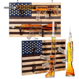 2 Gun Whiskey Decanters Set AR15 and AK47 Gun Decanter 1000ml