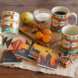Cowboy Sunset Coaster, Set of 4