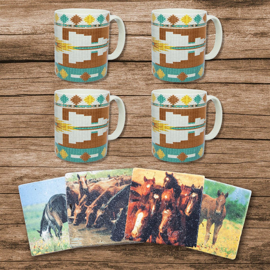 Horses Coaster, Set of 4