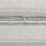 100% European Flax Linen Variegated Stripe Duvet Cover Set, Charcoal