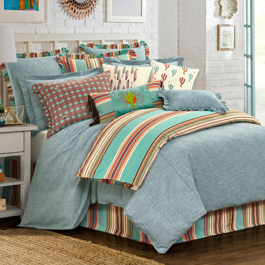 Serape Southwestern Striped Duvet Cover, King