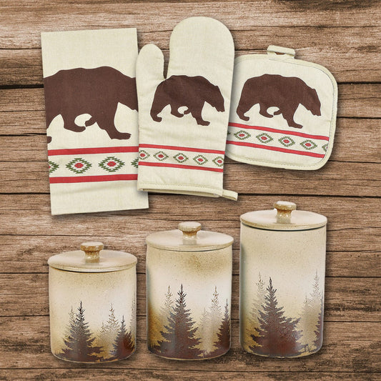 Aztec Bear Print and Clearwater Pines 13PC Set