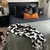 Woven Suede Lumbar Pillow