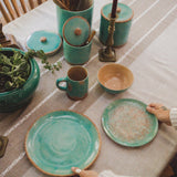 Patina Turquoise Mug, Set of 4