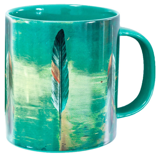 Tossed Feather Mug, Set of 4