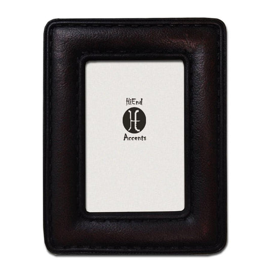 Grained Leather w/ Stitching Picture Frame
