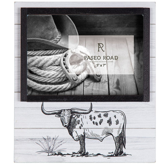 Ranch Life  Steer Picture Frame