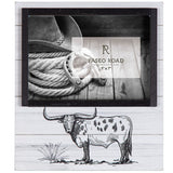 Ranch Life  Steer Picture Frame