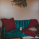 Cable Knit Soft Diamond Throw Pillow