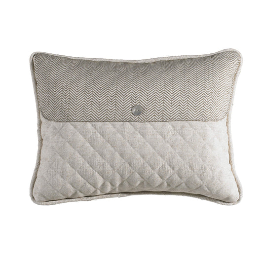 Fairfield Cream & Taupe Envelope Pillow