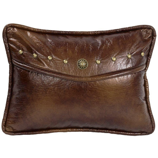 Ruidoso Studded Faux Leather Envelope Pillow