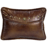 Ruidoso Studded Faux Leather Envelope Pillow