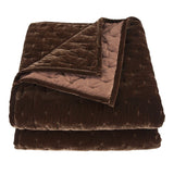 Stella Faux Silk Velvet Pintuck Quilt