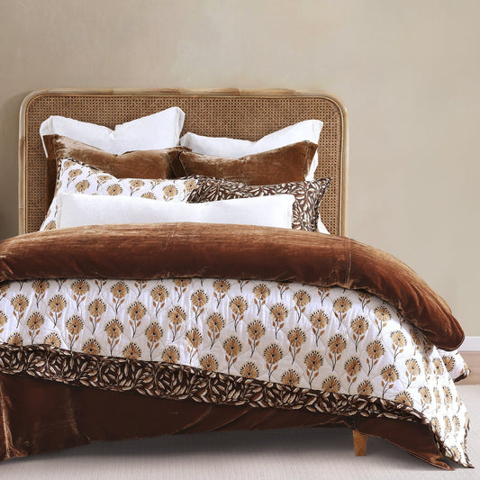 Stella Faux Silk Velvet Duvet Cover Set