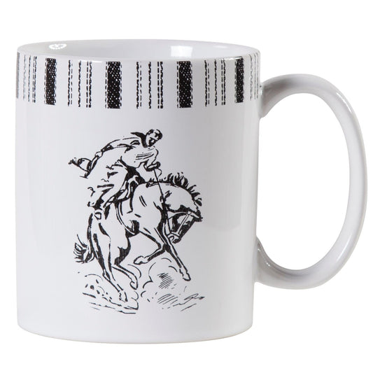 Ranch Life Bronco Mug, Set of 4