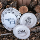 Ranch Life Melamine Salad Plates, Set of 4