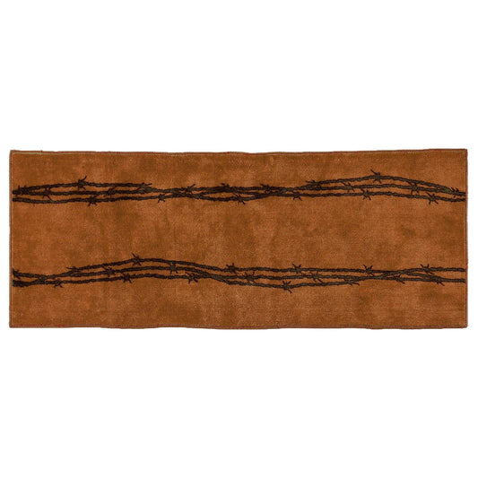 Chocolate Barbwire Kitchen/Bath Rug