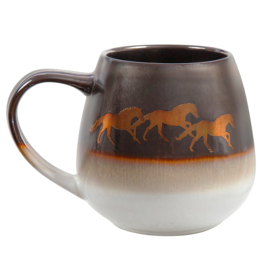 Running Remuda Ceramic Mug, Set of 4