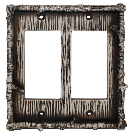 Birch Twig Double Rocker Wall Switch Plate