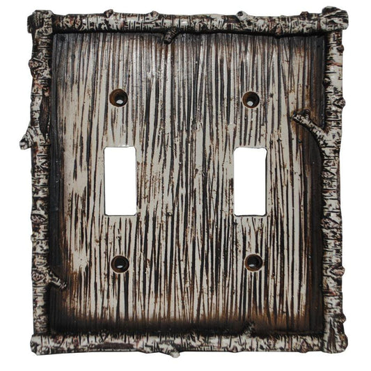 Birch Twig Double Switch Wall Plate