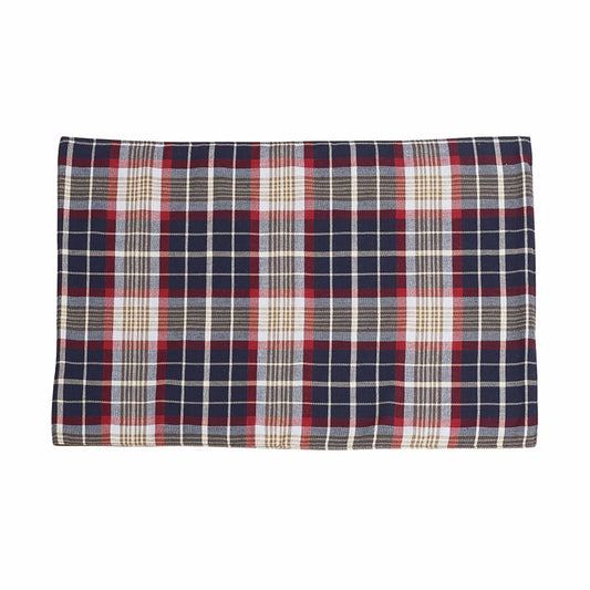South Haven-Blue Plaid Rope Detailed 4PC Placemat
