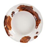 Elsa Cowhide 14PC Melamine Dinnerware Set, 2 MOQ