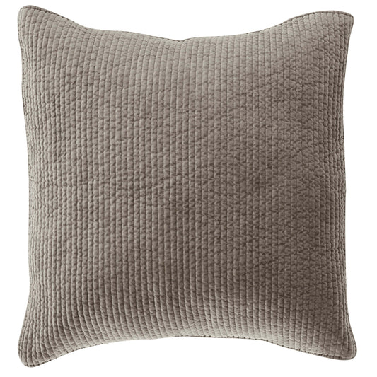 Stonewashed Cotton Quilted Velvet Euro Sham
