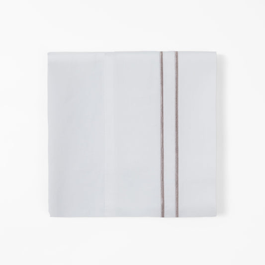 Embroidered Stripe 350TC Cotton Sateen Sheet Set