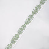 Laurel Embroidered Border 350TC Cotton Sateen Sheet Set