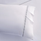 Laurel Embroidered Border 350TC Cotton Sateen Sheet Set
